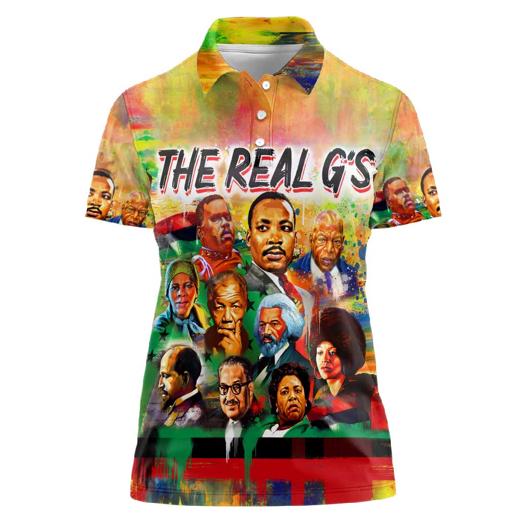 The Real G's Women Polo Shirt Civil Rights Leaders