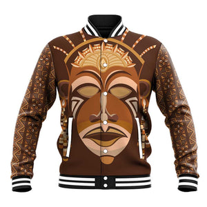 African Women Baseball Jacket Tribal Ethnic Mask DT02