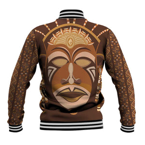 African Women Baseball Jacket Tribal Ethnic Mask DT02