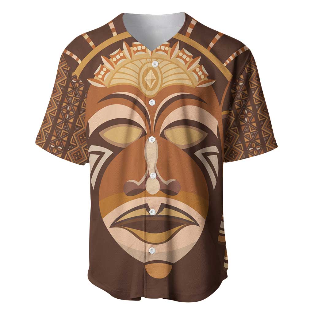 African Women Baseball Jersey Tribal Ethnic Mask