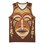 African Women Basketball Jersey Tribal Ethnic Mask DT02