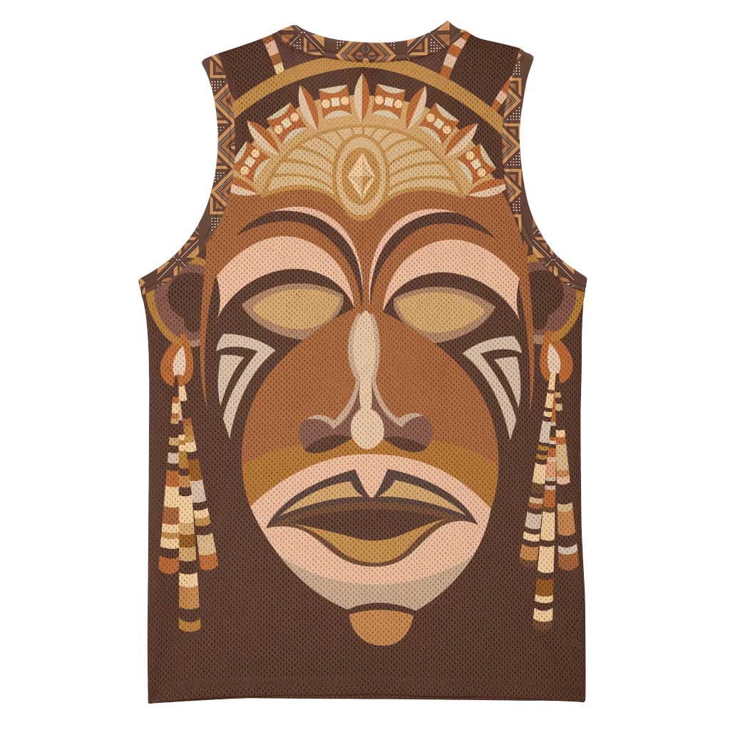 African Women Basketball Jersey Tribal Ethnic Mask DT02