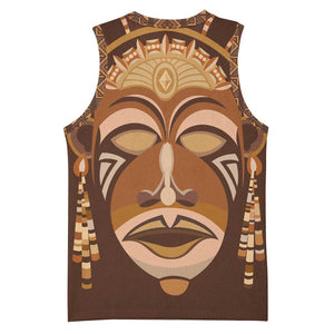 African Women Basketball Jersey Tribal Ethnic Mask DT02