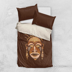 African Women Bedding Set Tribal Ethnic Mask