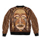 African Women Bomber Jacket Tribal Ethnic Mask