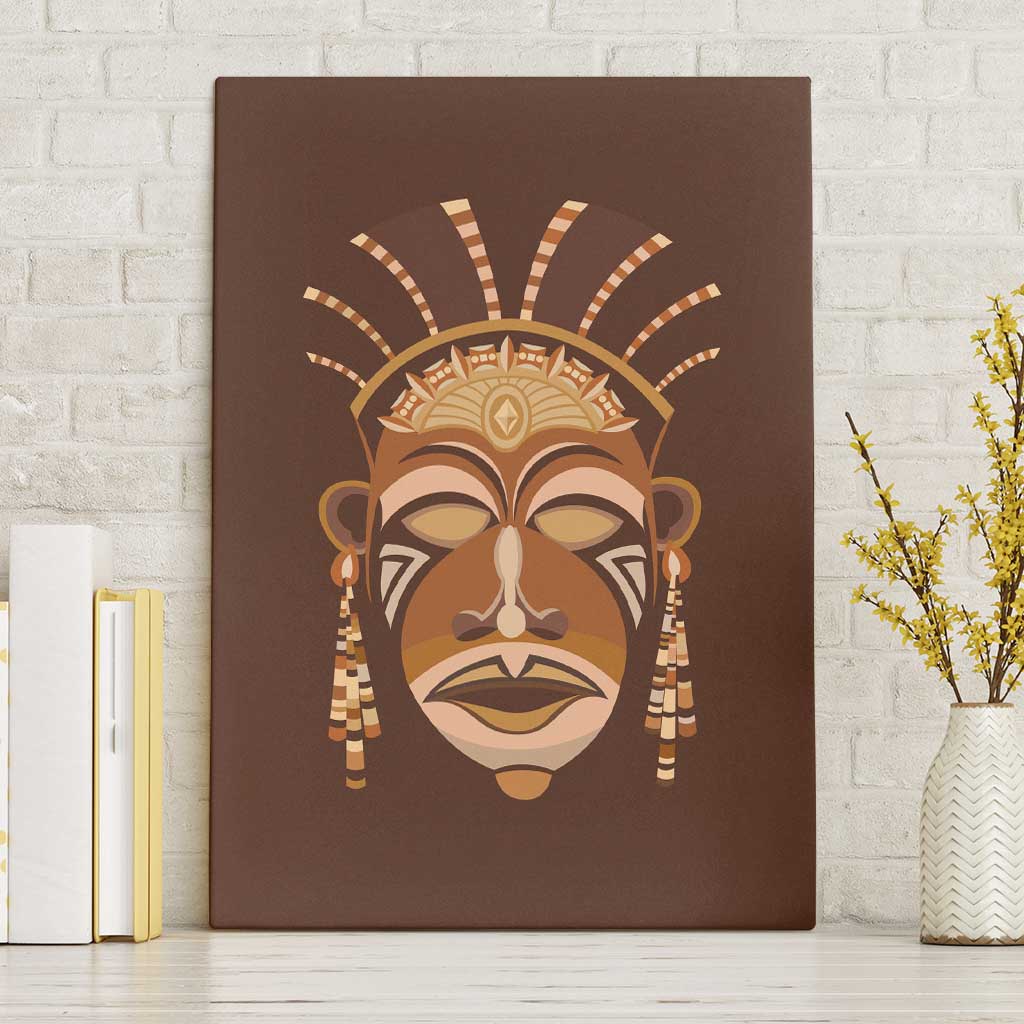 African Women Canvas Wall Art Tribal Ethnic Mask