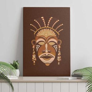 African Women Canvas Wall Art Tribal Ethnic Mask