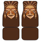African Women Car Mats Tribal Ethnic Mask