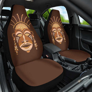 African Women Car Seat Cover Tribal Ethnic Mask