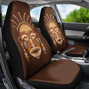 African Women Car Seat Cover Tribal Ethnic Mask