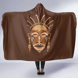 African Women Hooded Blanket Tribal Ethnic Mask