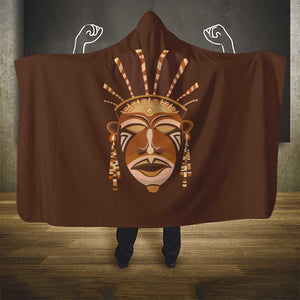 African Women Hooded Blanket Tribal Ethnic Mask