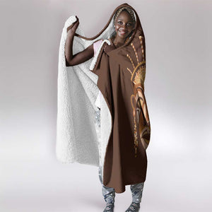 African Women Hooded Blanket Tribal Ethnic Mask