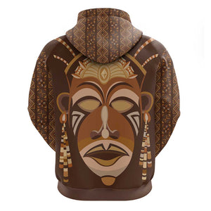 African Women Hoodie Tribal Ethnic Mask