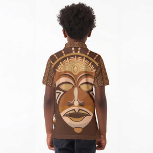 African Women Kid Polo Shirt Tribal Ethnic Mask