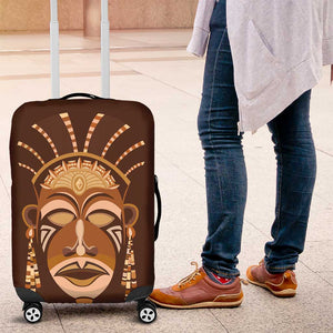 African Women Luggage Cover Tribal Ethnic Mask