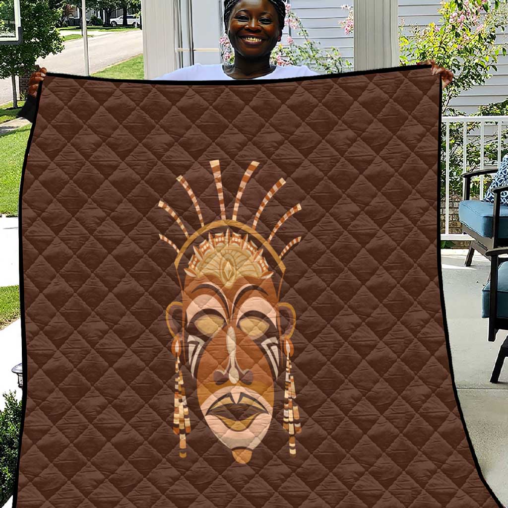 African Women Quilt Tribal Ethnic Mask