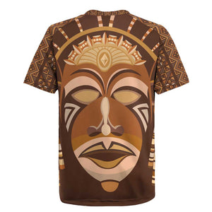 African Women Rugby Jersey Tribal Ethnic Mask