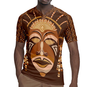 African Women Rugby Jersey Tribal Ethnic Mask