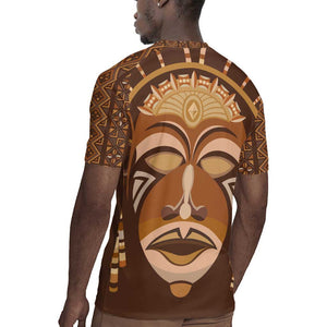 African Women Rugby Jersey Tribal Ethnic Mask