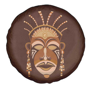 African Women Spare Tire Cover Tribal Ethnic Mask