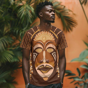 African Women T shirt Tribal Ethnic Mask