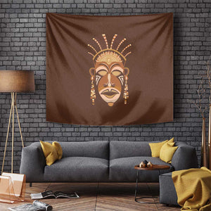 African Women Tapestry Tribal Ethnic Mask