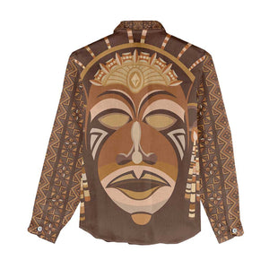 African Women Women Casual Shirt Tribal Ethnic Mask