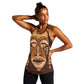 African Women Women Racerback Tank Tribal Ethnic Mask