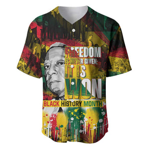 Freedom Is Never Given It Is Won Baseball Jersey Asa Philip Randolph