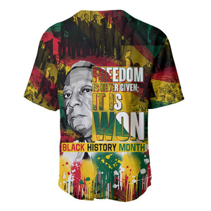 Freedom Is Never Given It Is Won Baseball Jersey Asa Philip Randolph