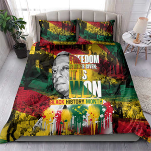 Freedom Is Never Given It Is Won Bedding Set Asa Philip Randolph