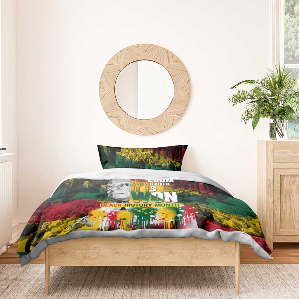 Freedom Is Never Given It Is Won Bedding Set Asa Philip Randolph