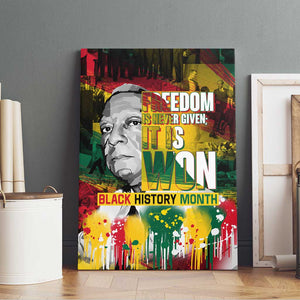 Freedom Is Never Given It Is Won Canvas Wall Art Asa Philip Randolph