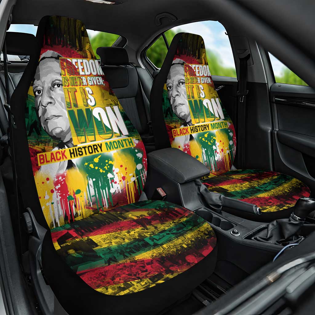 Freedom Is Never Given It Is Won Car Seat Cover Asa Philip Randolph