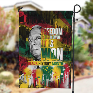 Freedom Is Never Given It Is Won Garden Flag Asa Philip Randolph