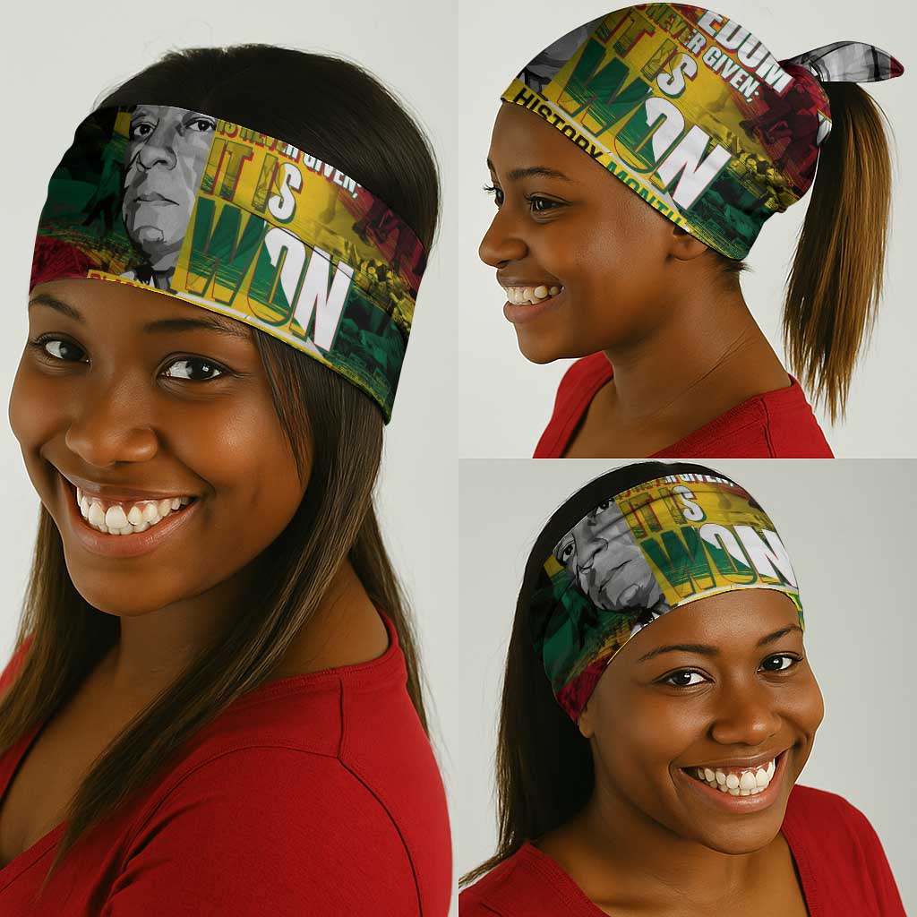 Freedom Is Never Given It Is Won Neck Gaiter Asa Philip Randolph DT02