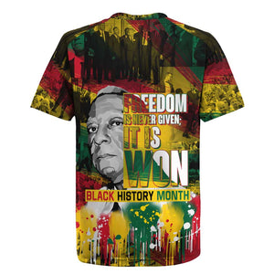 Freedom Is Never Given It Is Won Rugby Jersey Asa Philip Randolph