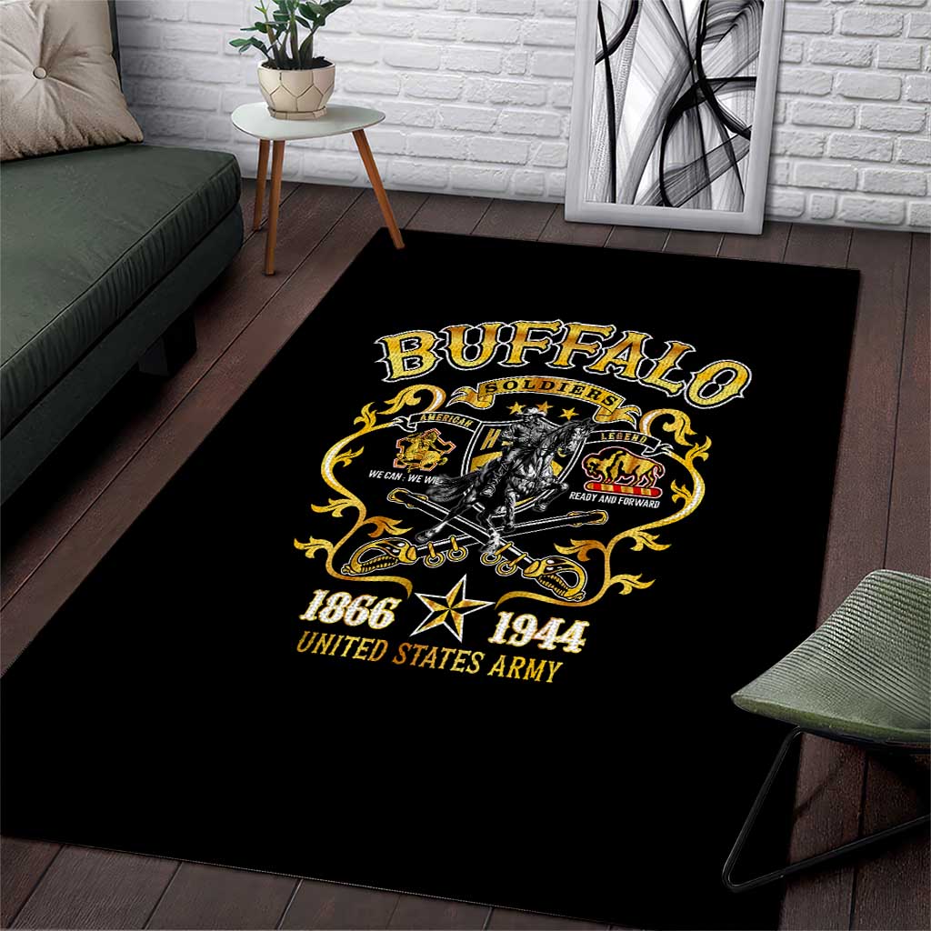 Buffalo Soldiers Area Rug American American Legend 1866-1944