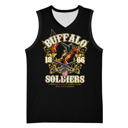 Buffalo Soldiers Basketball Jersey American American Legend 1866-1944 DT02