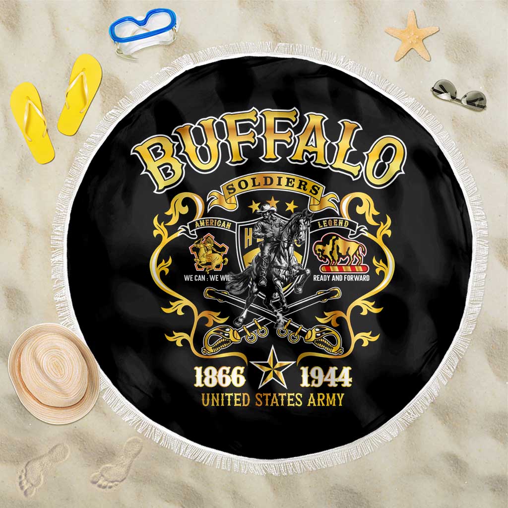 Buffalo Soldiers Beach Blanket American American Legend 1866-1944