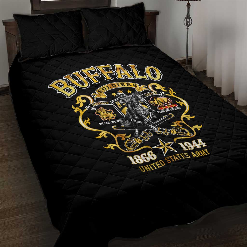 Buffalo Soldiers Quilt Bed Set American American Legend 1866-1944