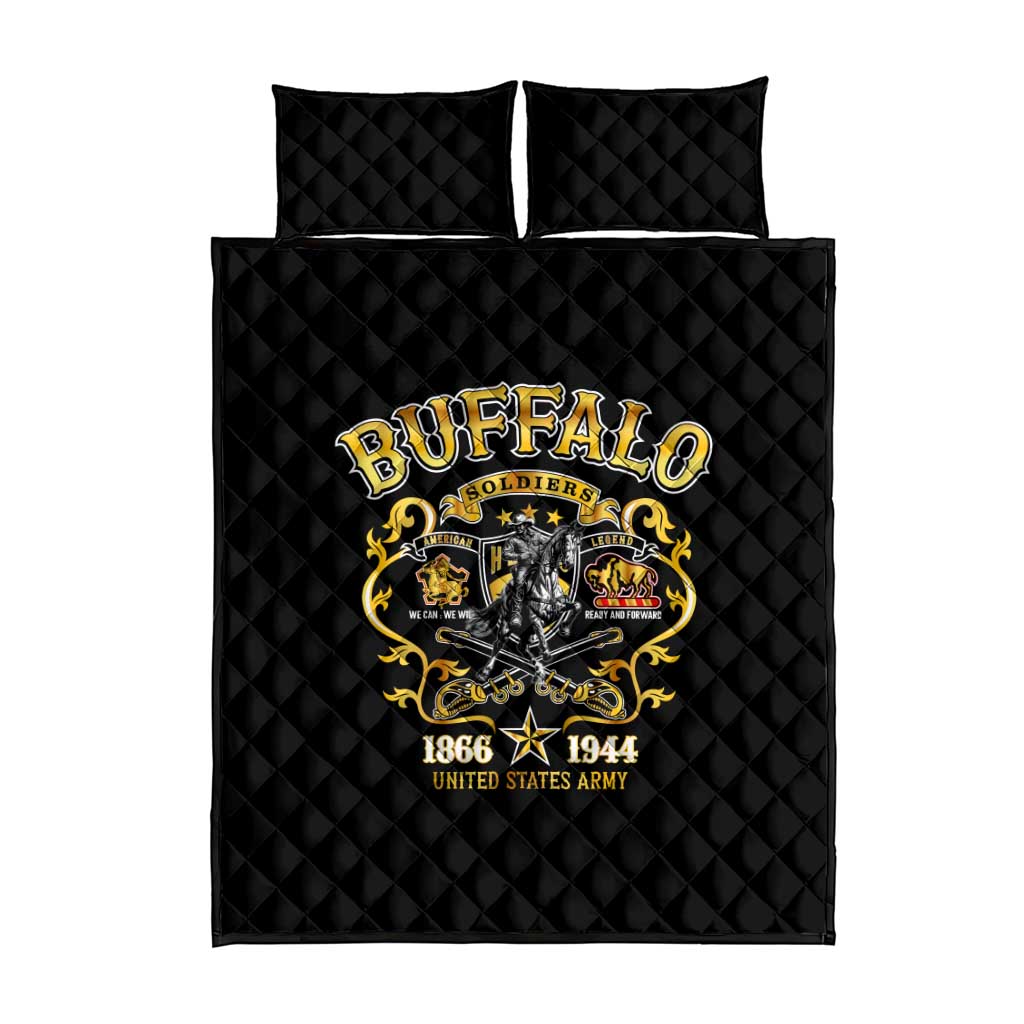 Buffalo Soldiers Quilt Bed Set American American Legend 1866-1944