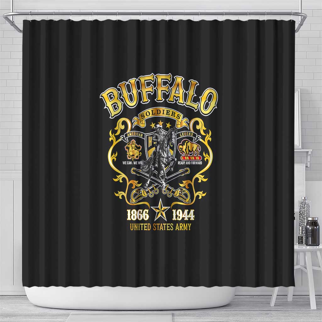 Buffalo Soldiers Shower Curtain American American Legend 1866-1944