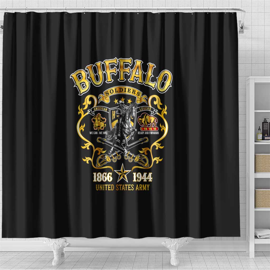 Buffalo Soldiers Shower Curtain American American Legend 1866-1944