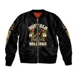 Buffalo Soldiers Sleeve Zip Bomber Jacket American American Legend 1866-1944