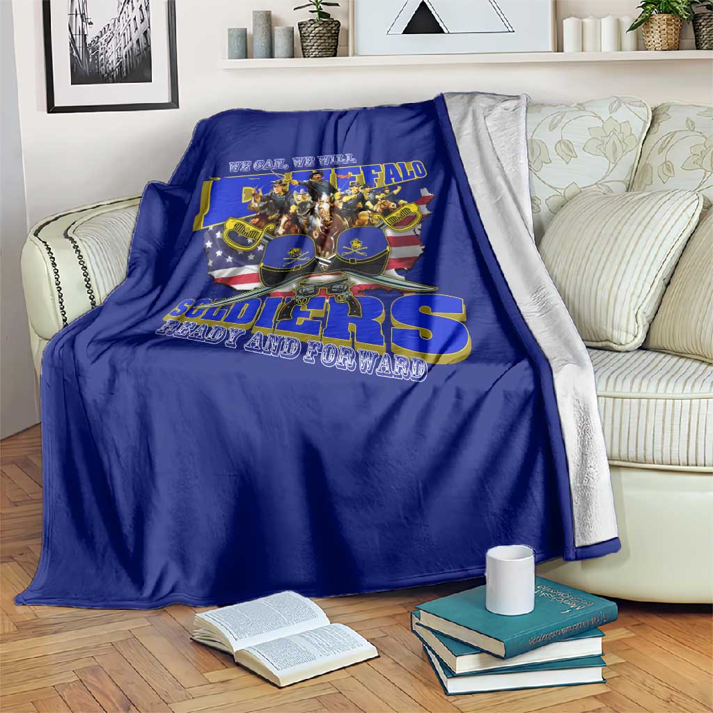 We Can We Will Buffalo Soldiers Blanket Us Army Ready and Forward