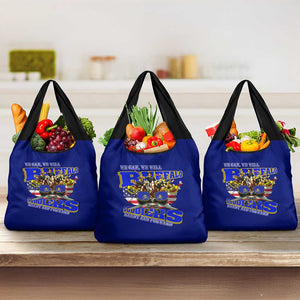 We Can We Will Buffalo Soldiers Grocery Bag Us Army Ready and Forward