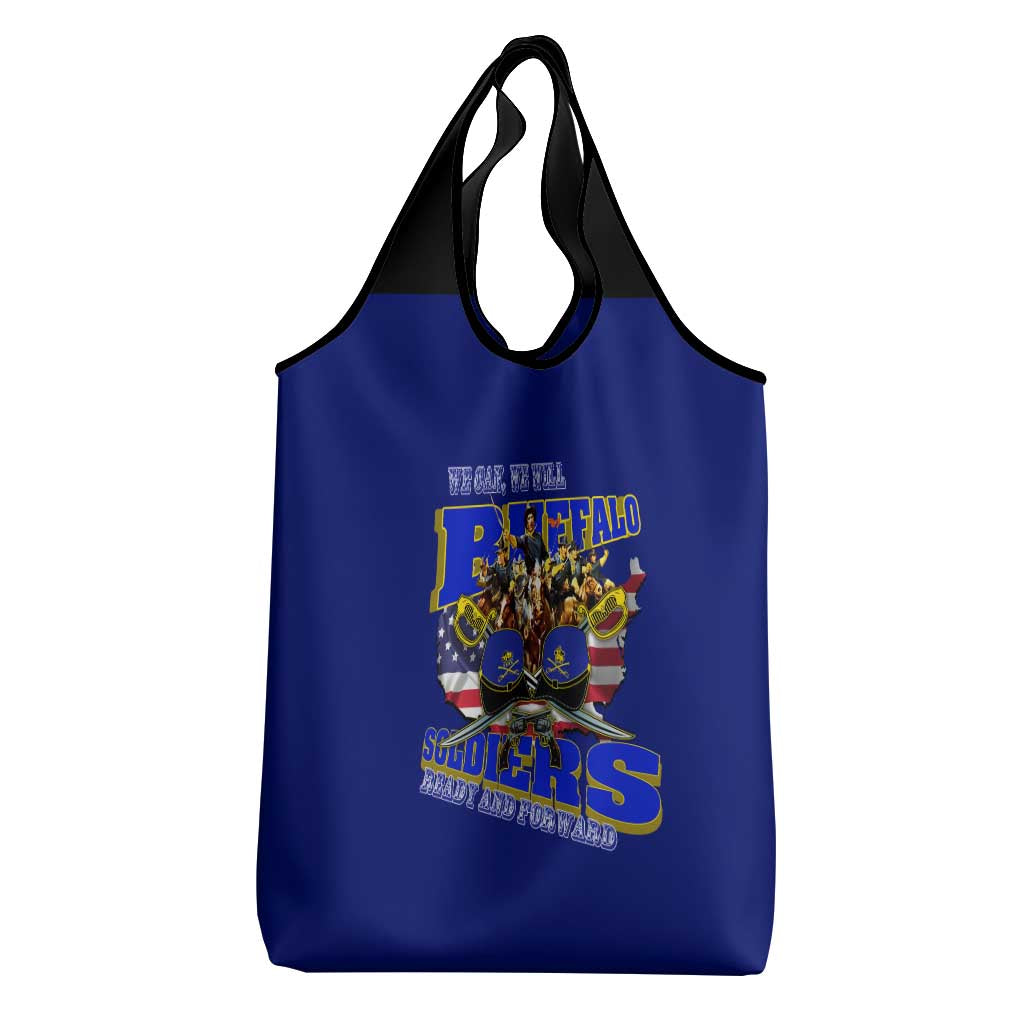 We Can We Will Buffalo Soldiers Grocery Bag Us Army Ready and Forward