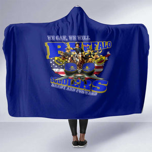 We Can We Will Buffalo Soldiers Hooded Blanket Us Army Ready and Forward